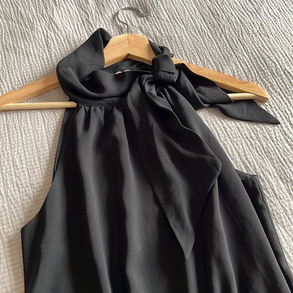 NAIF Black dress with neck tie